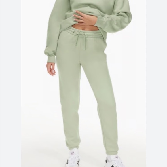 TNA Pants - TNA Cozy AF Fleece Joggers Sage Green